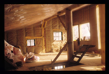 Hugging House Interior During Construction