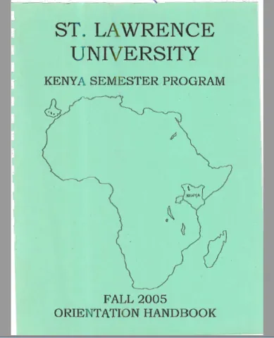 Fall 2005 Orientation Handbook