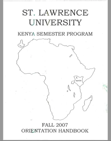 Fall 2007 Orientation Handbook