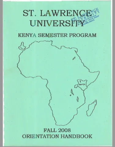 Fall 2008 Orientation Handbook