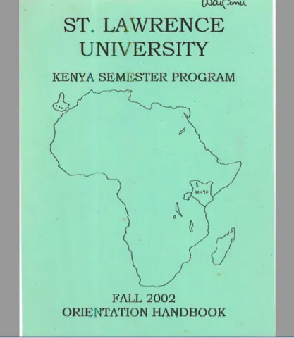 Fall 2002 Orientation Handbook