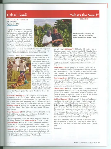 Report 2008 Habari gani