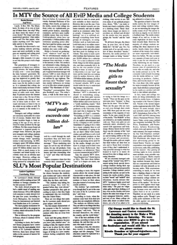 SLU's Most Popular Destinations