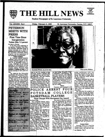 Peterson Meets With Press