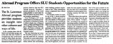 Abroad Program Offers SLU Students Opportunities for the Future