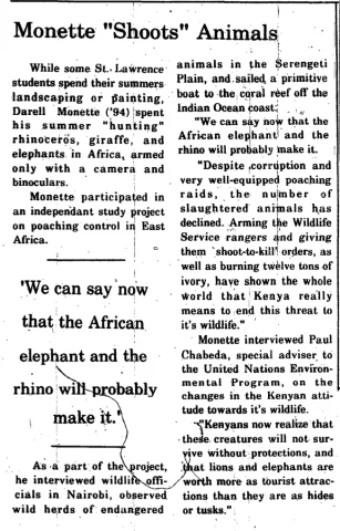 Monette "Shoots" Animals