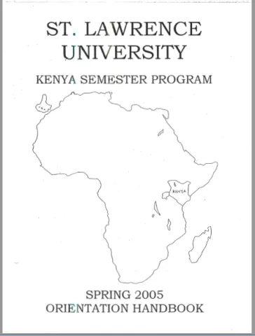 Spring 2005 Orientation Handbook