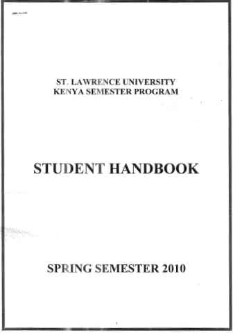 Spring 2010 Student Handbook