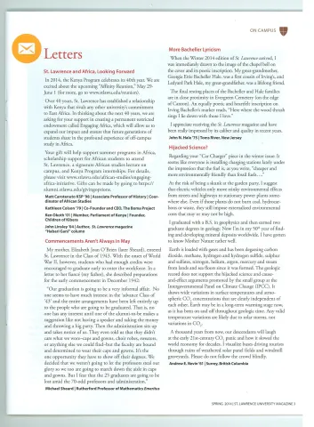 Spring 2014 SLU and Africa Looking Forward