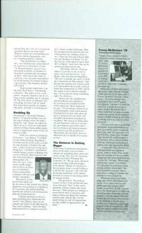 Clarence Burris '75 Doubling Up