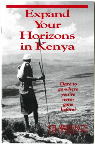 Kenya Semester Program brochure 1990s