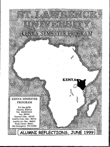 Kenya Semester Program -- Alumni Reflections 1999