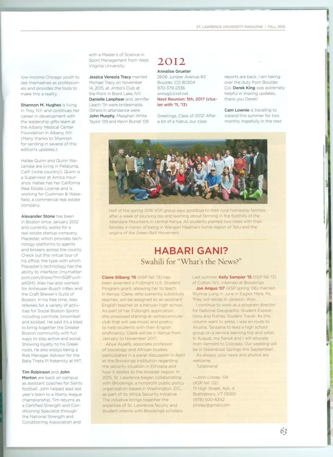 Habari Gani Fall 2016.