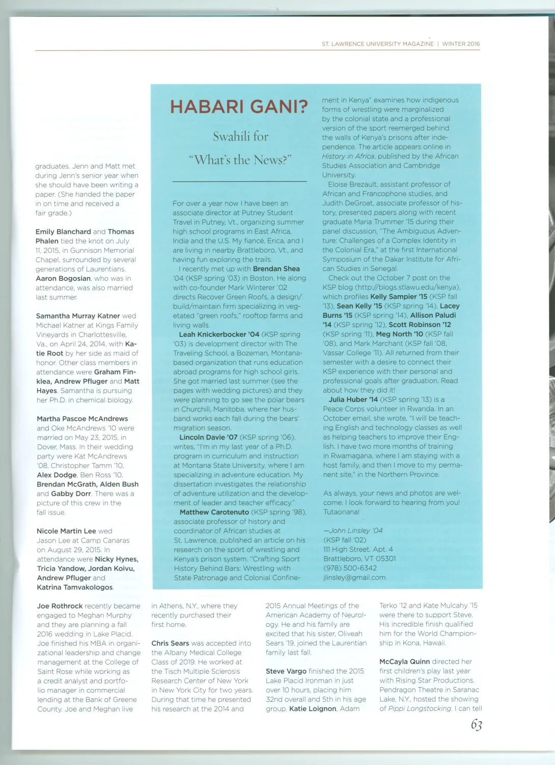 Habari Gani Winter 2016