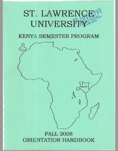 Fall 2008 Orientation Handbook