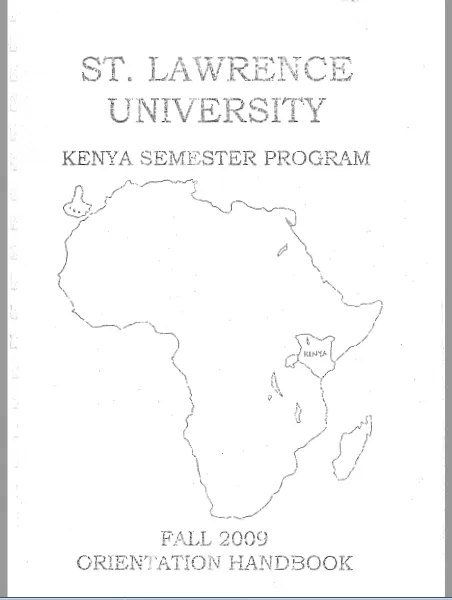 Fall 2009 Orientation Handbook