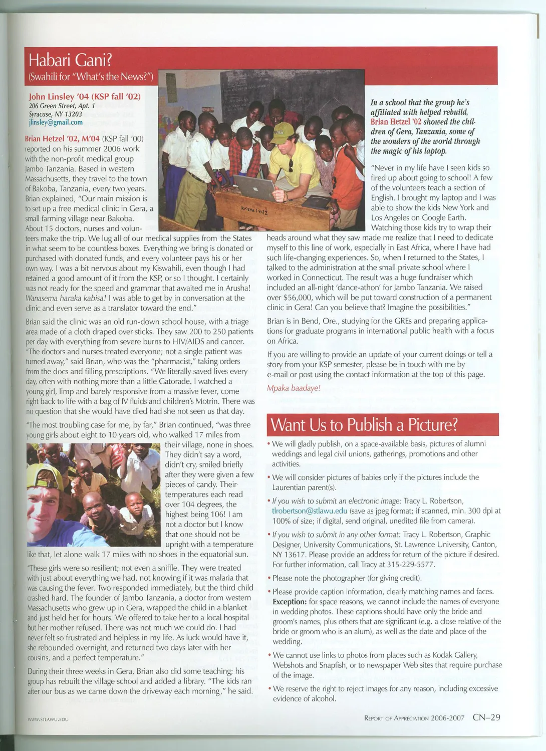 Report 2006-2007 Habai Gani.