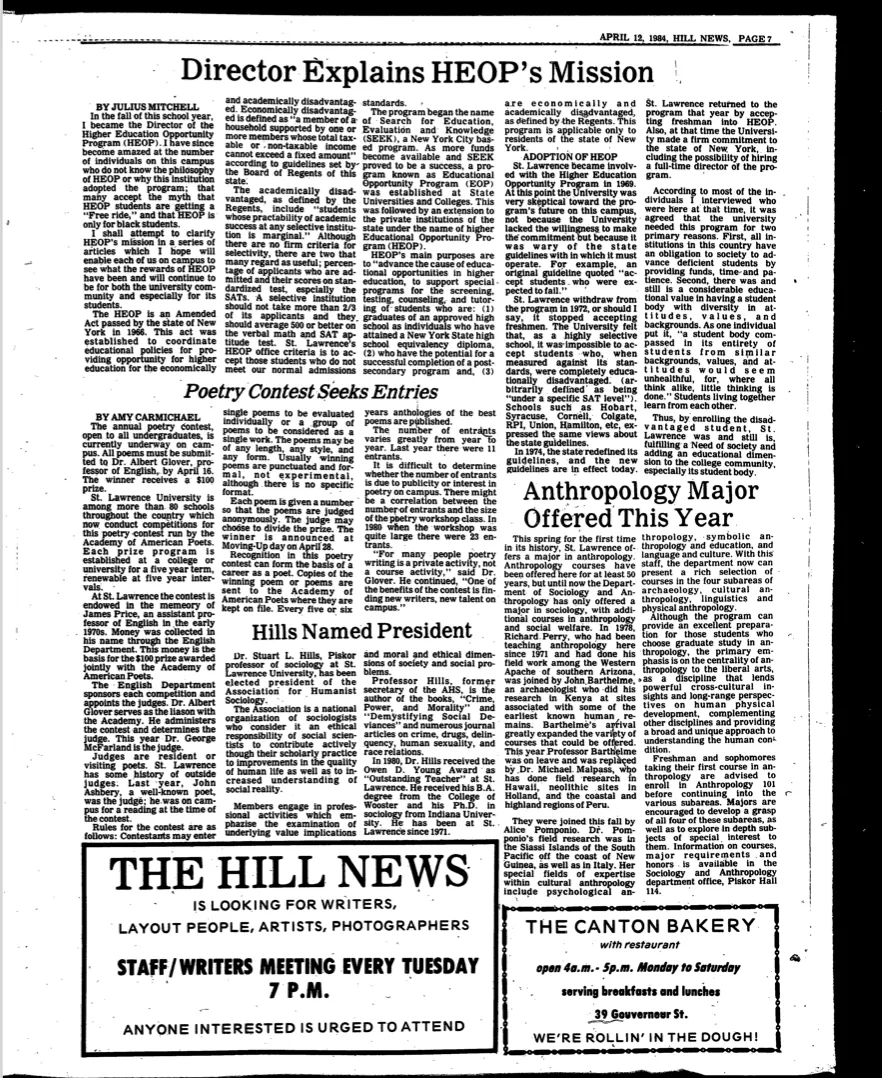 Anthropology Major Offered This Year