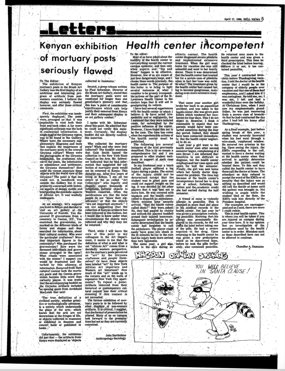 Article by John Barthelme- Anthropology-Sociology