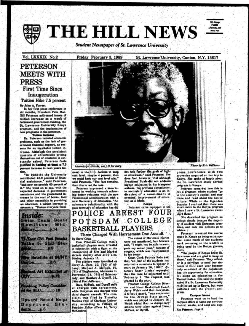 Peterson Meets With Press