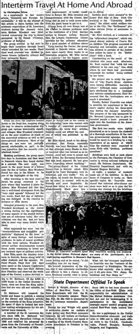 Interterm Travel At Home and Abroad