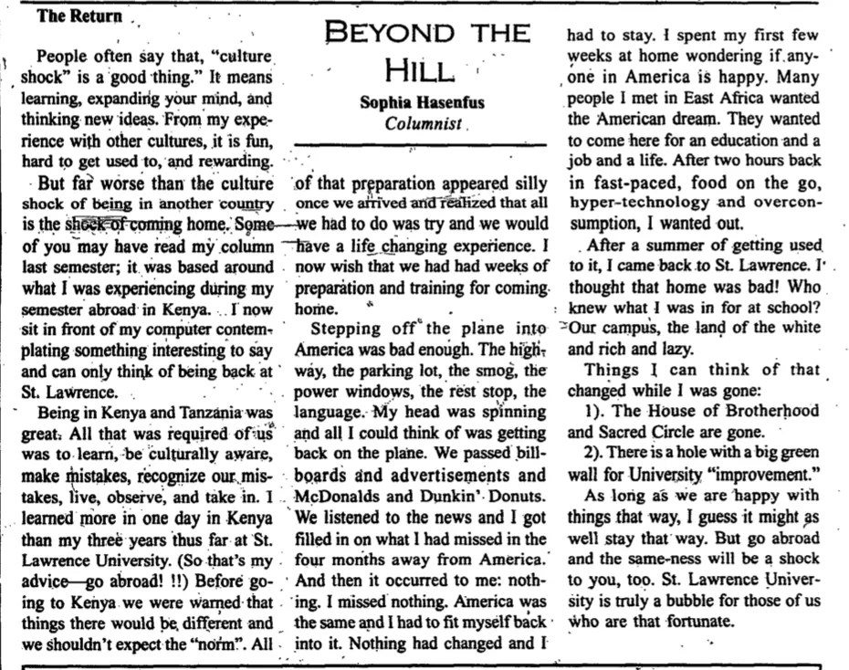 Beyond the Hill: The Return