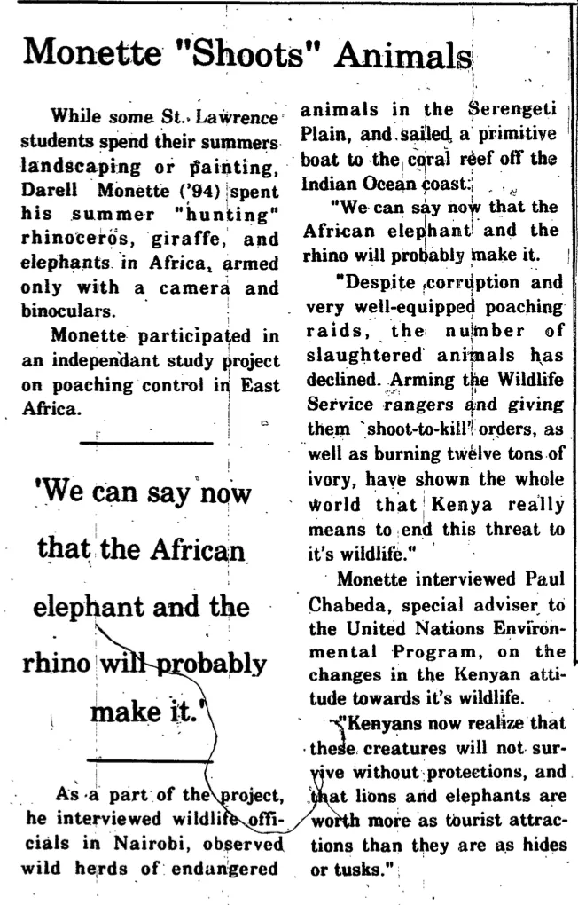 Monette "Shoots" Animals