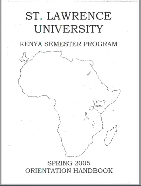 Spring 2005 Orientation Handbook