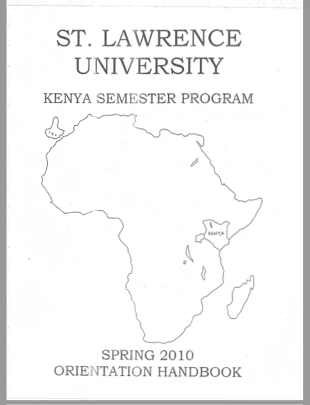 Spring 2010 Orientation Handbook