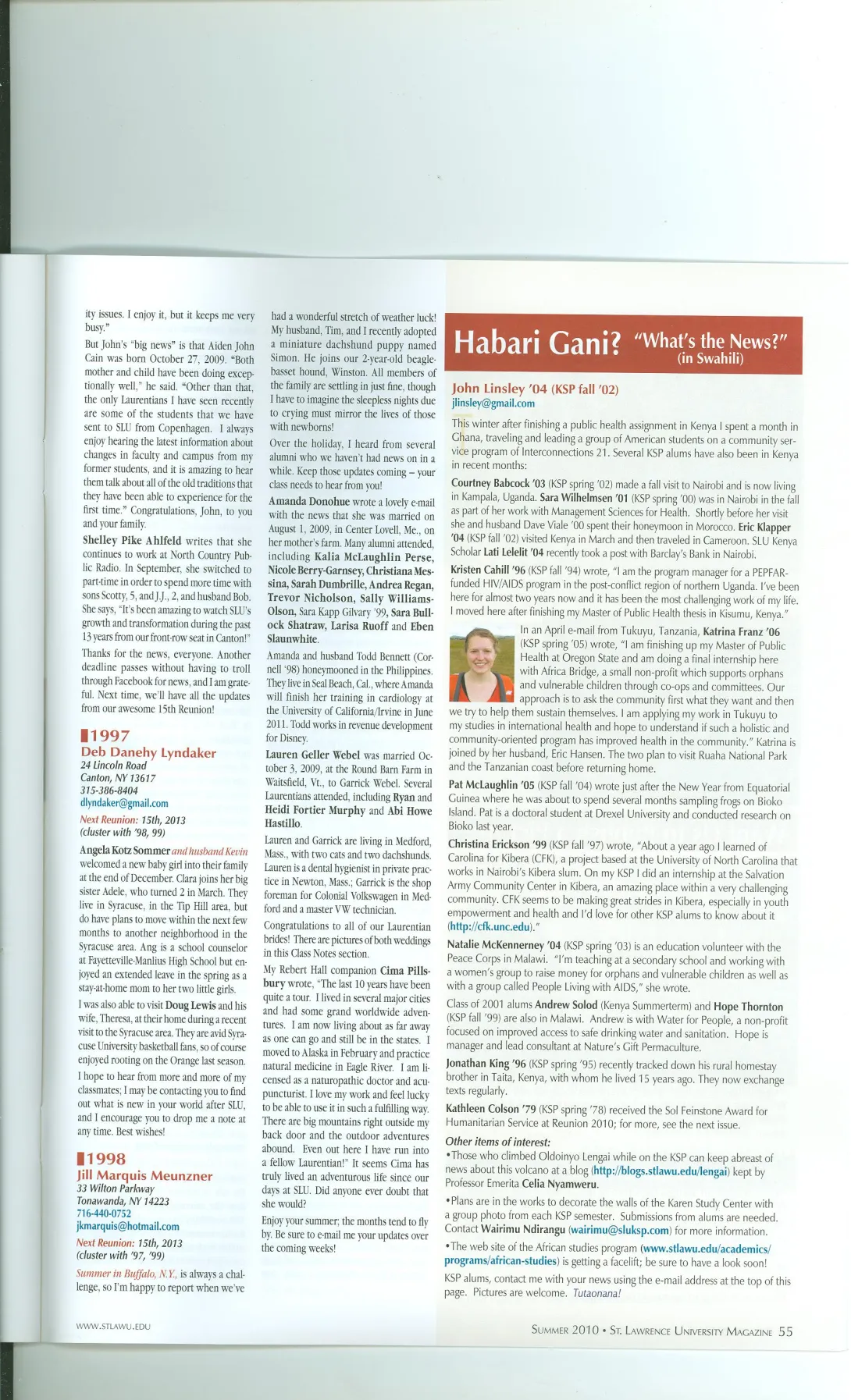 Summer 2010 Habari Gani