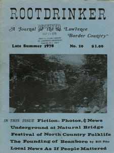 Rootdrinker: A Journal of the St. Lawrence Border Country; Volume 3, Number 10, Late Summer 1978
