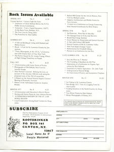 Back Issues and Subscription Form